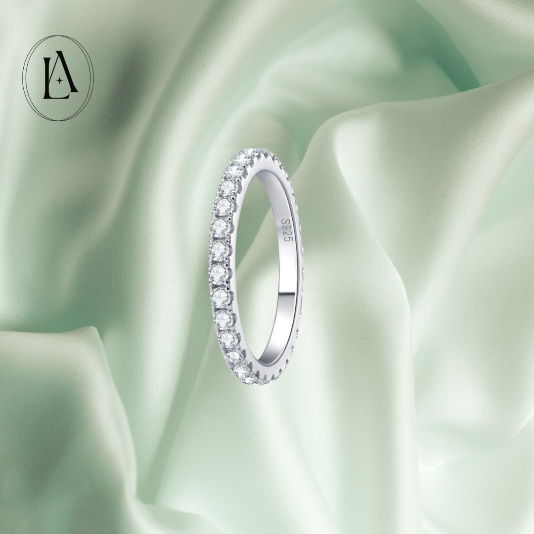 Moissanite Eternity Ring