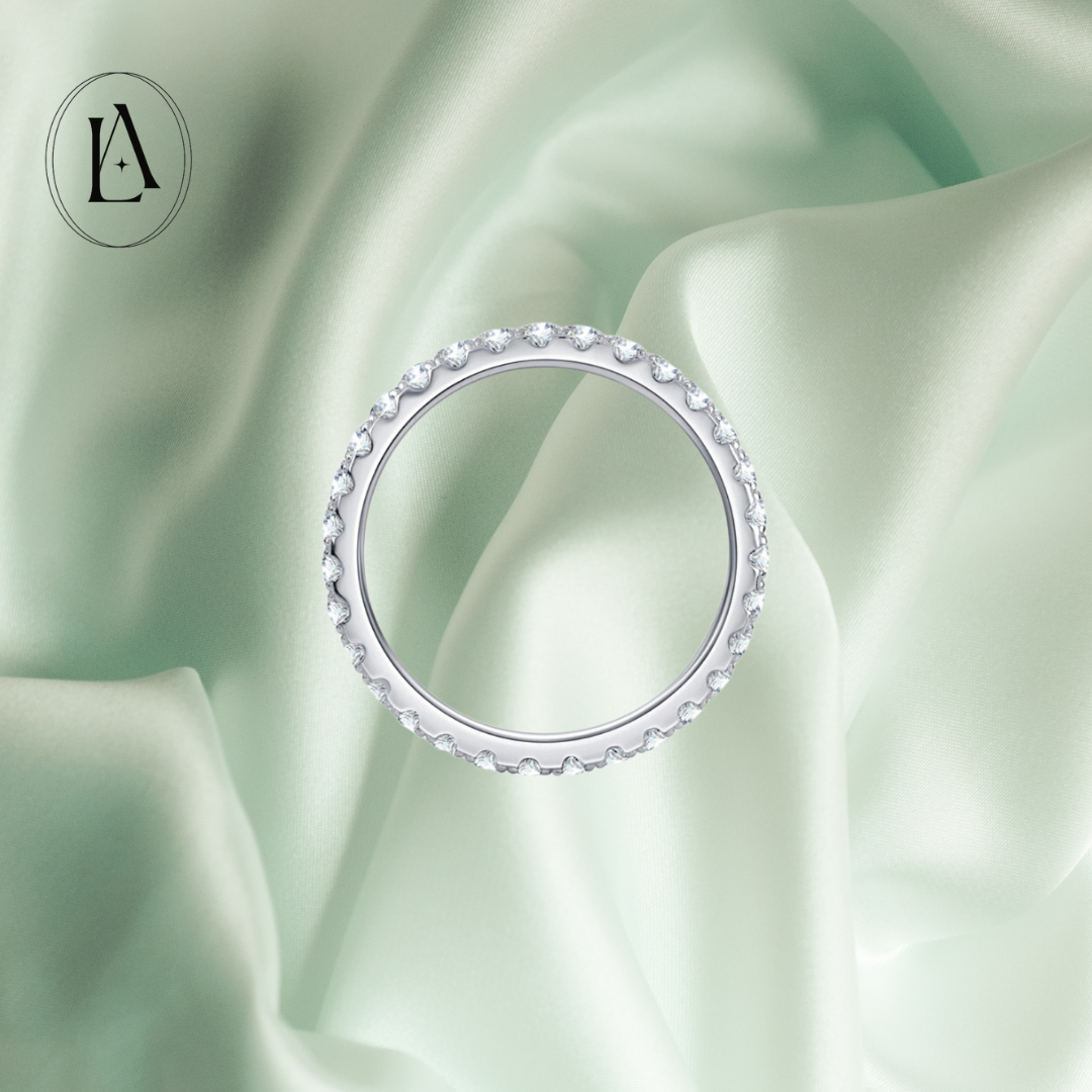 Moissanite Eternity Ring