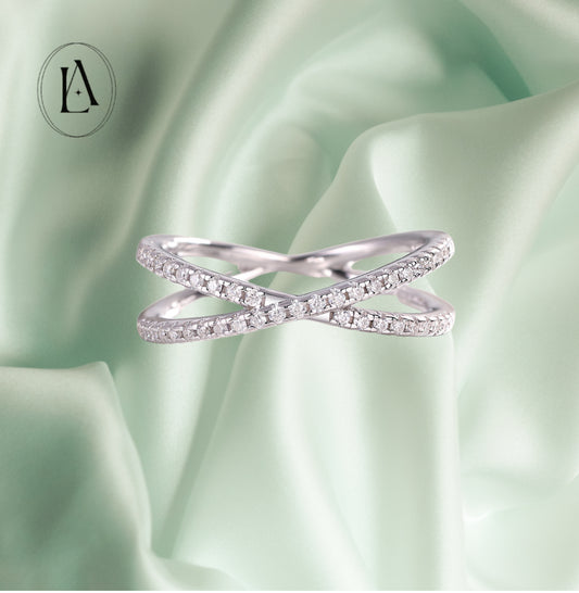 Moissanite Knot Ring